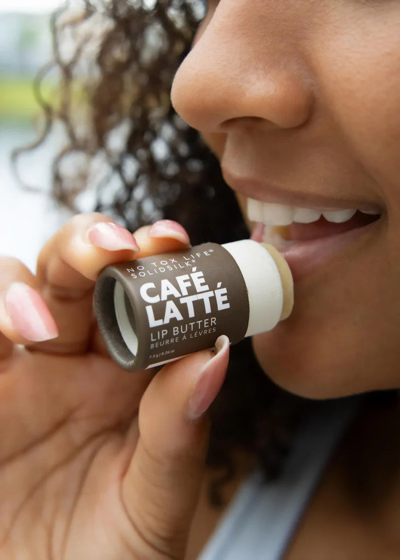 Solidsilk Lip Butter - Caffe Latte - White Peony Organics