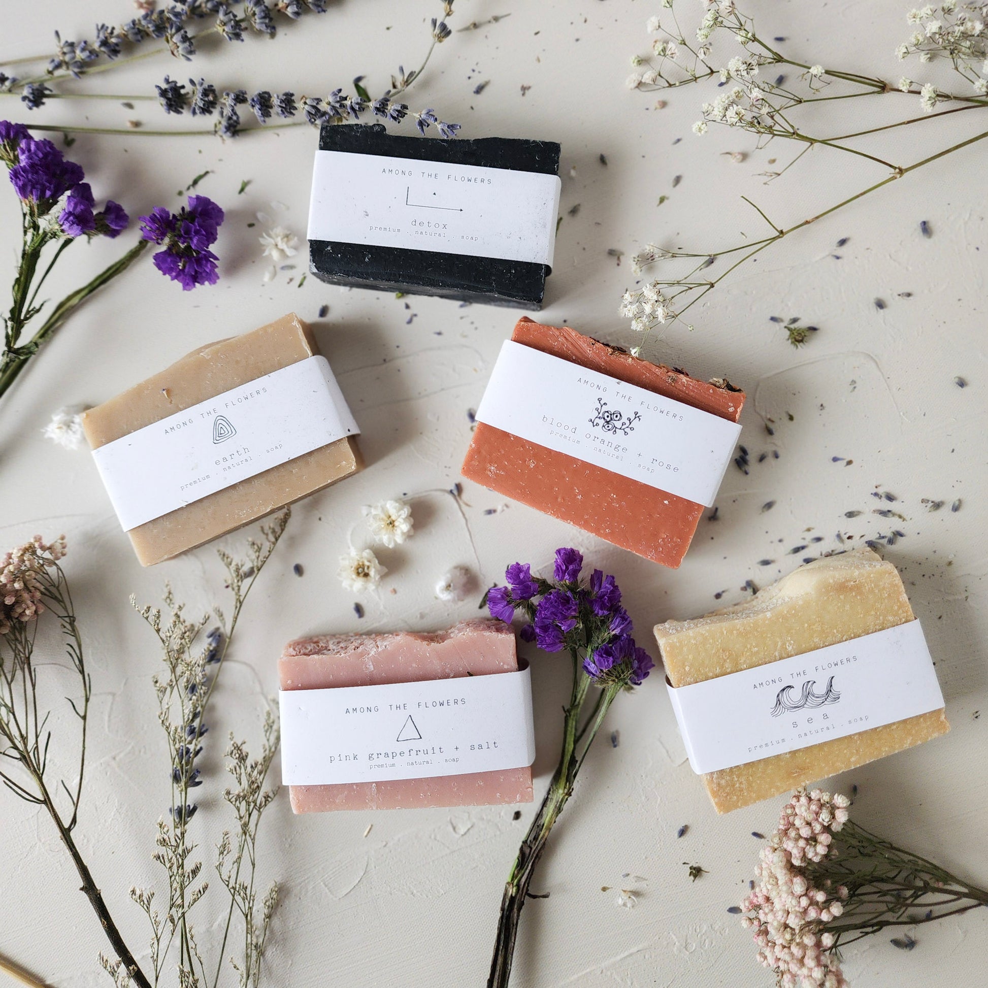 Handmade Soap | Blood Orange + Rose - White Peony Organics