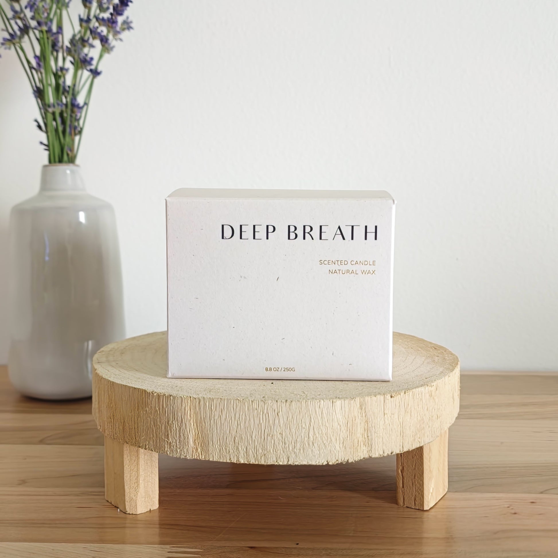 Aromatherapy Candle | Deep Breath - White Peony Organics