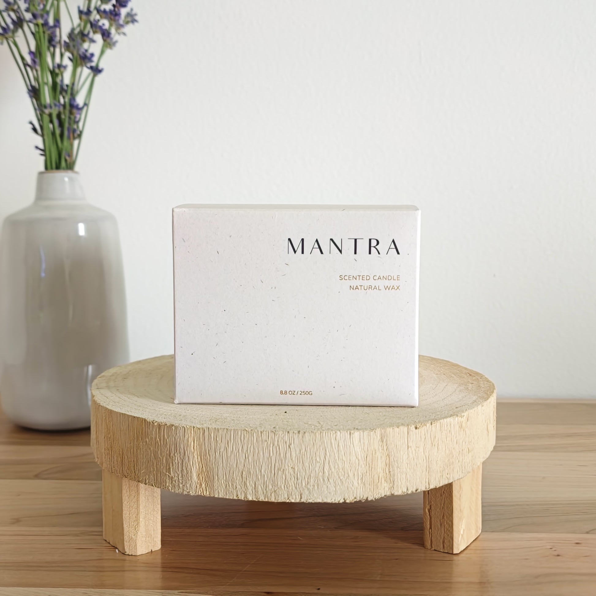 Aromatherapy Candle | Mantra - White Peony Organics