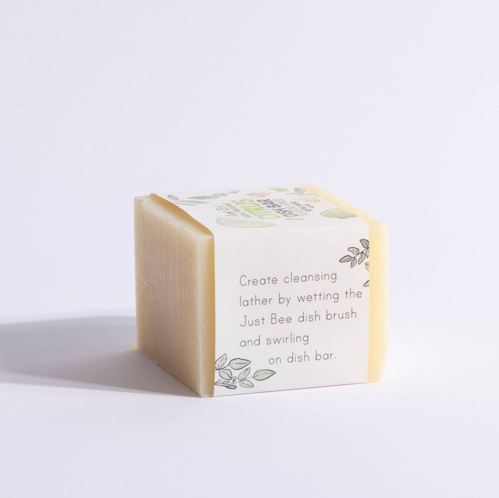 Lavender Dish Bar | Plastic Free by Just Bee - White Peony Organics