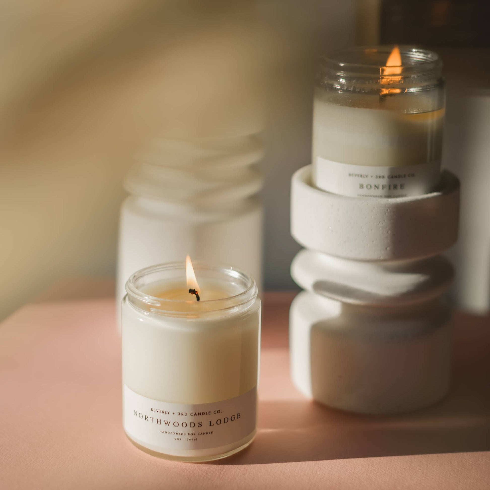Hand-Poured Soy Candle | Palo Santo - White Peony Organics