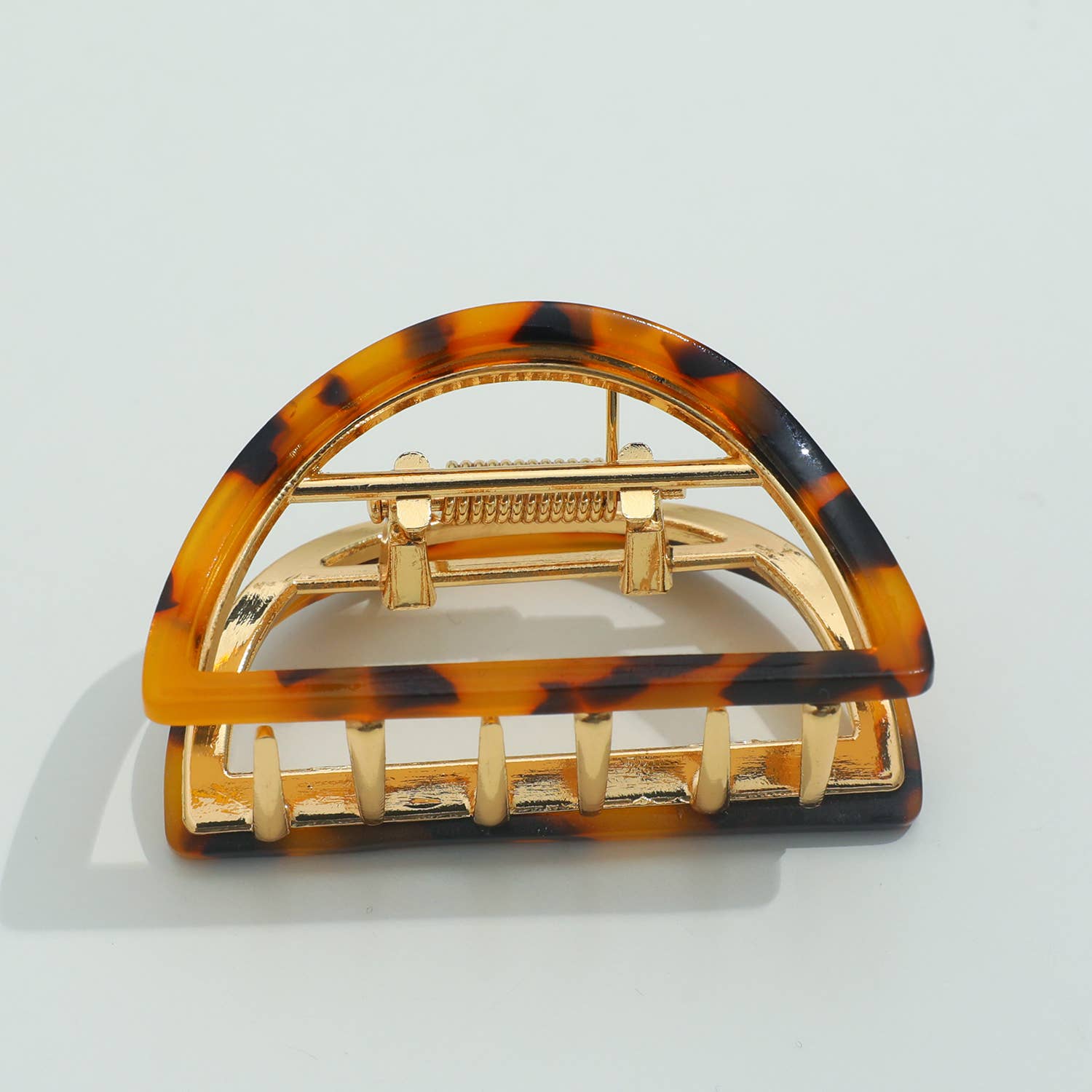 Mini Half Moon Metal Claw Clip | Rosalie - White Peony Organics
