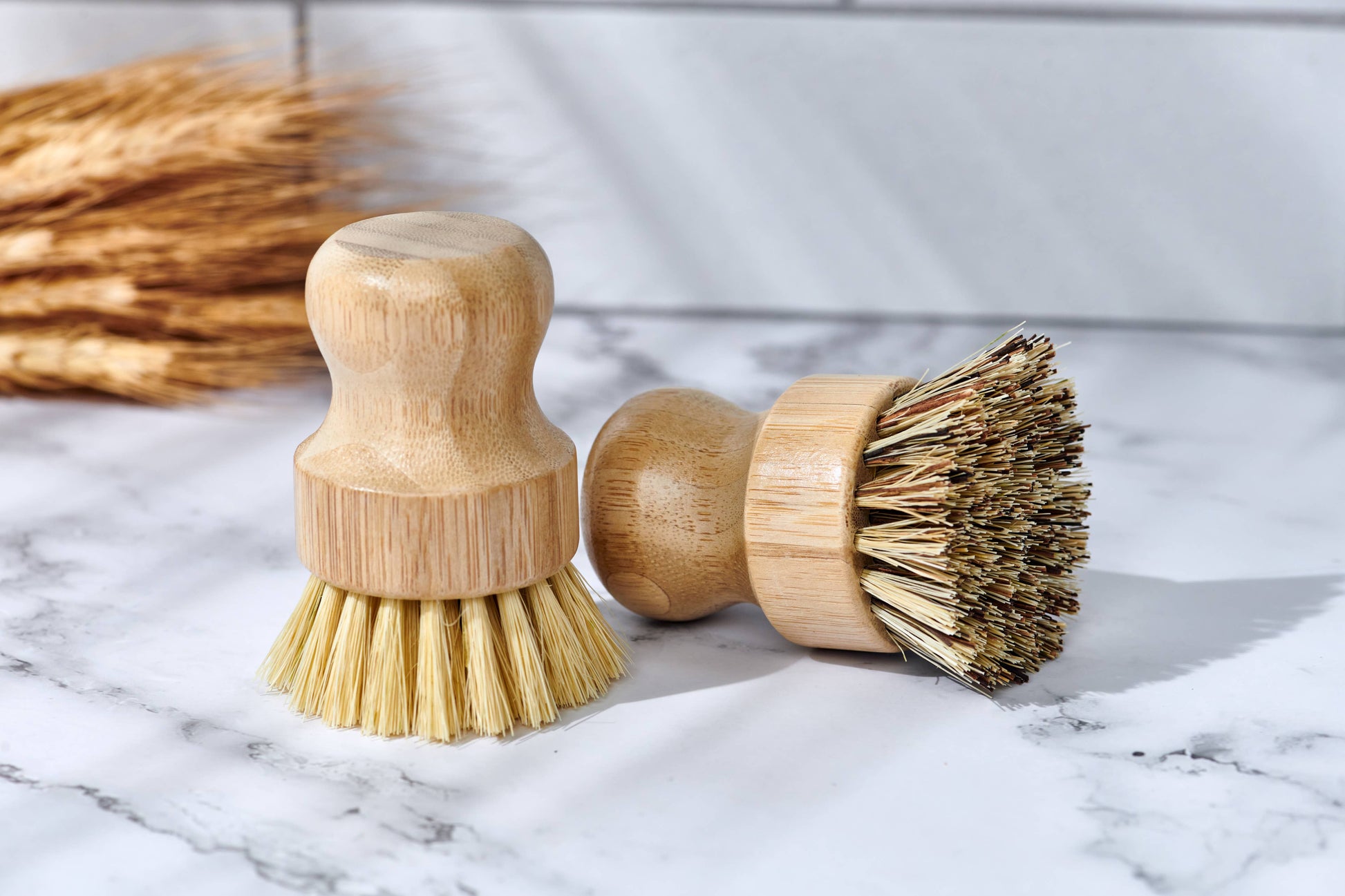 Bamboo Dish Brush - White Peony Organics