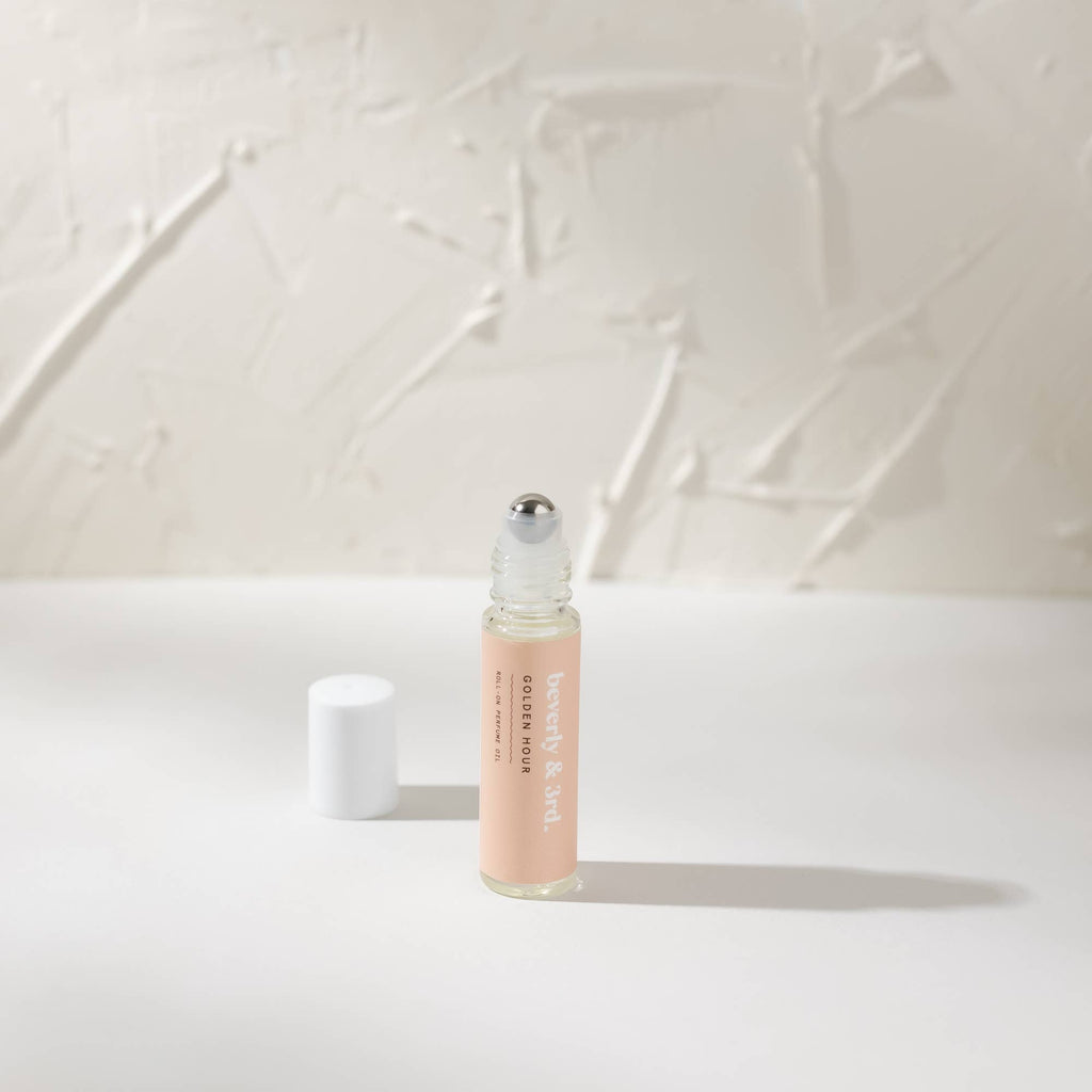 Natural Roll-on Perfume Oil | Golden Hour - White Peony Organics