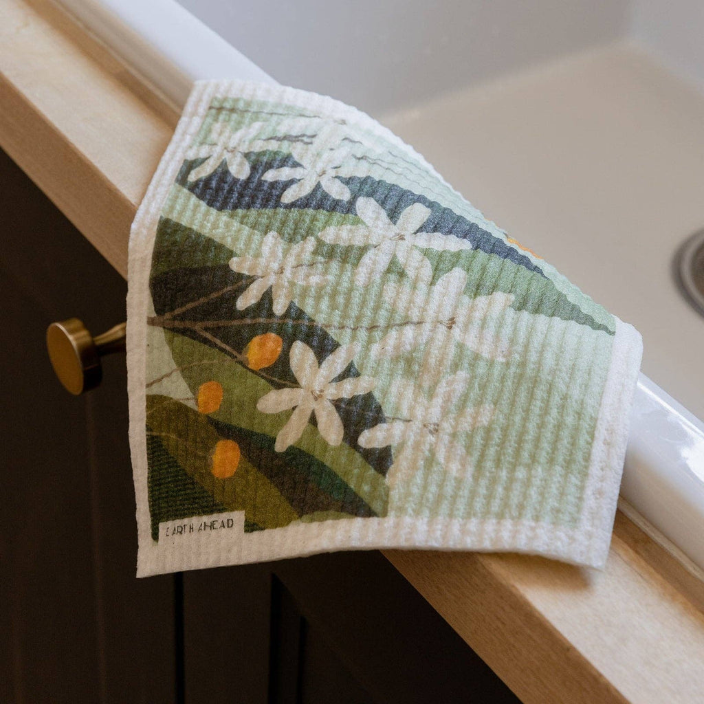 Swedish Dishcloth | Daisy Meadow - White Peony Organics