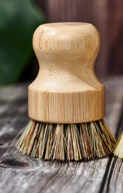 Bamboo Dish Brush - White Peony Organics