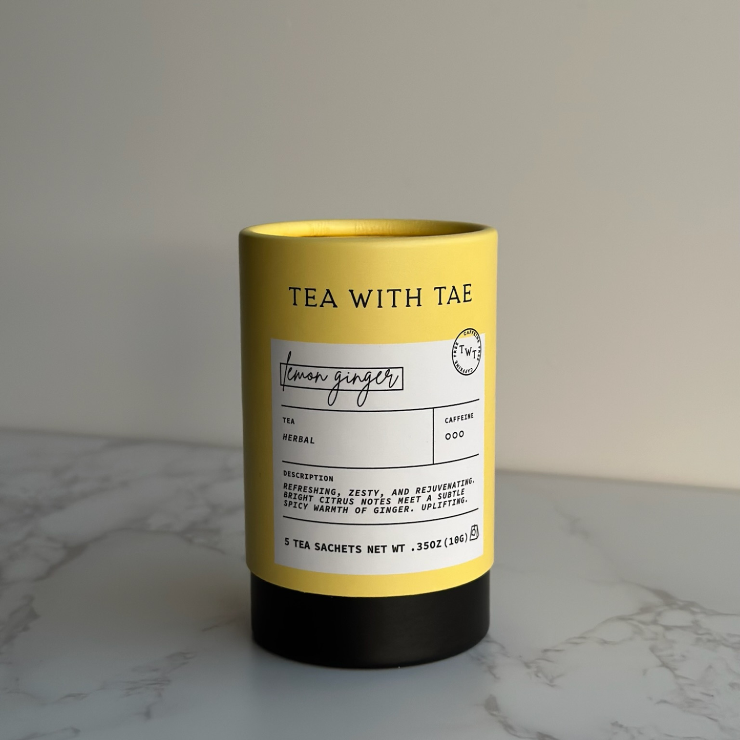 Tea Tube |  Lemon Ginger (caffeine-free)