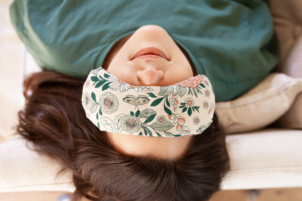 Hot/Cold Migraine Eye Mask - White Peony Organics